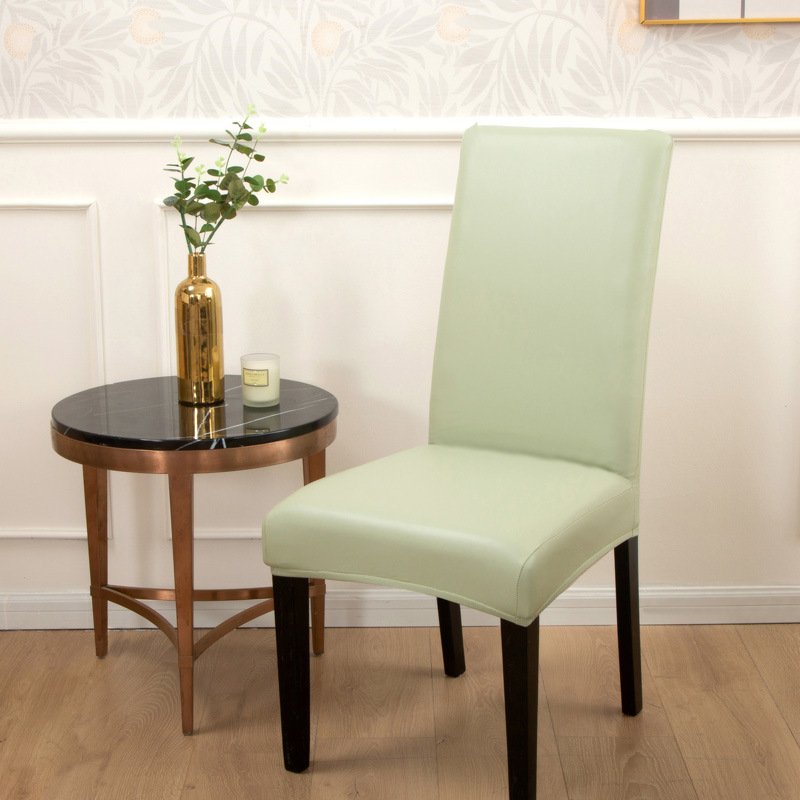 Picture of Cross-border New Solid Color Stretch Leather Seat Cover Amazon wish Dining Chair Office Waterproof and Dustproof Chair Cover
