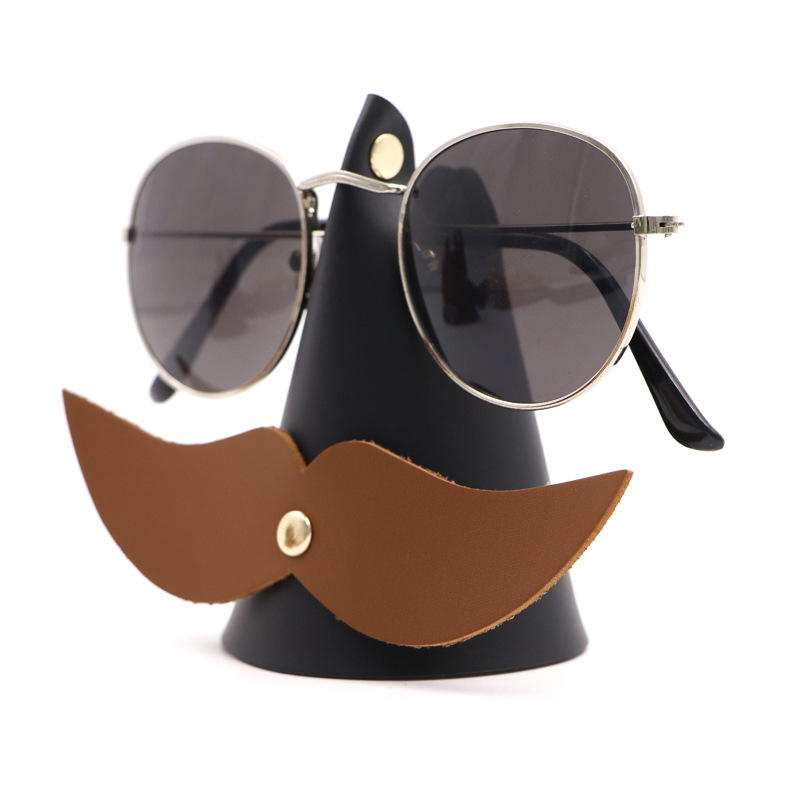 Picture of Creative Beard Styling Glasses Bracket Home Office Desktop Ornaments Fun Jewelry Display Stand