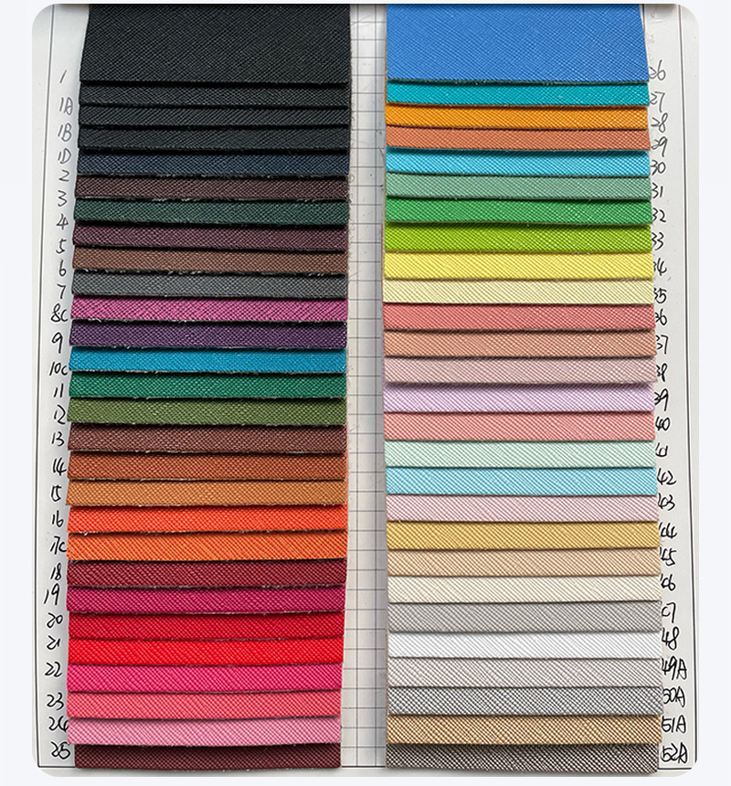 Picture of Scratch Resistant 1.0mm Fur Bottom Saffiano PVC Leather Handbag Bag Leather Jewelry Crafts Artificial Leather Leather