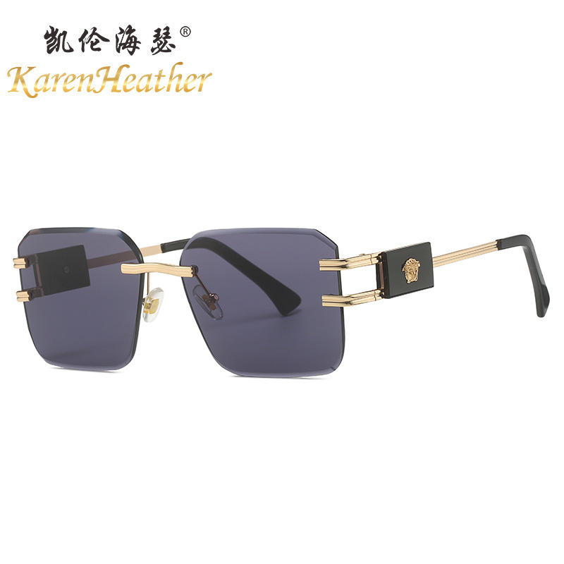 Picture of New fashion head sunglasses 3025 European and American personality sunglasses men and women cross-border all-match rimless sunglasses