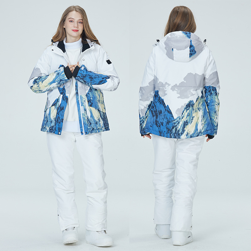 Picture of New Snowboard Ski Suit suit Men's and Women's Couple's Warm Thickened Korean Style Ski Suit Pants