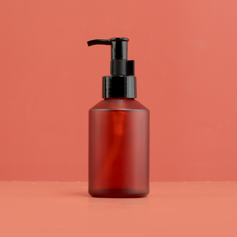 Picture of Press cleansing oil empty bottle essence glass makeup remover long mouth lotion bottle body milk essential oil