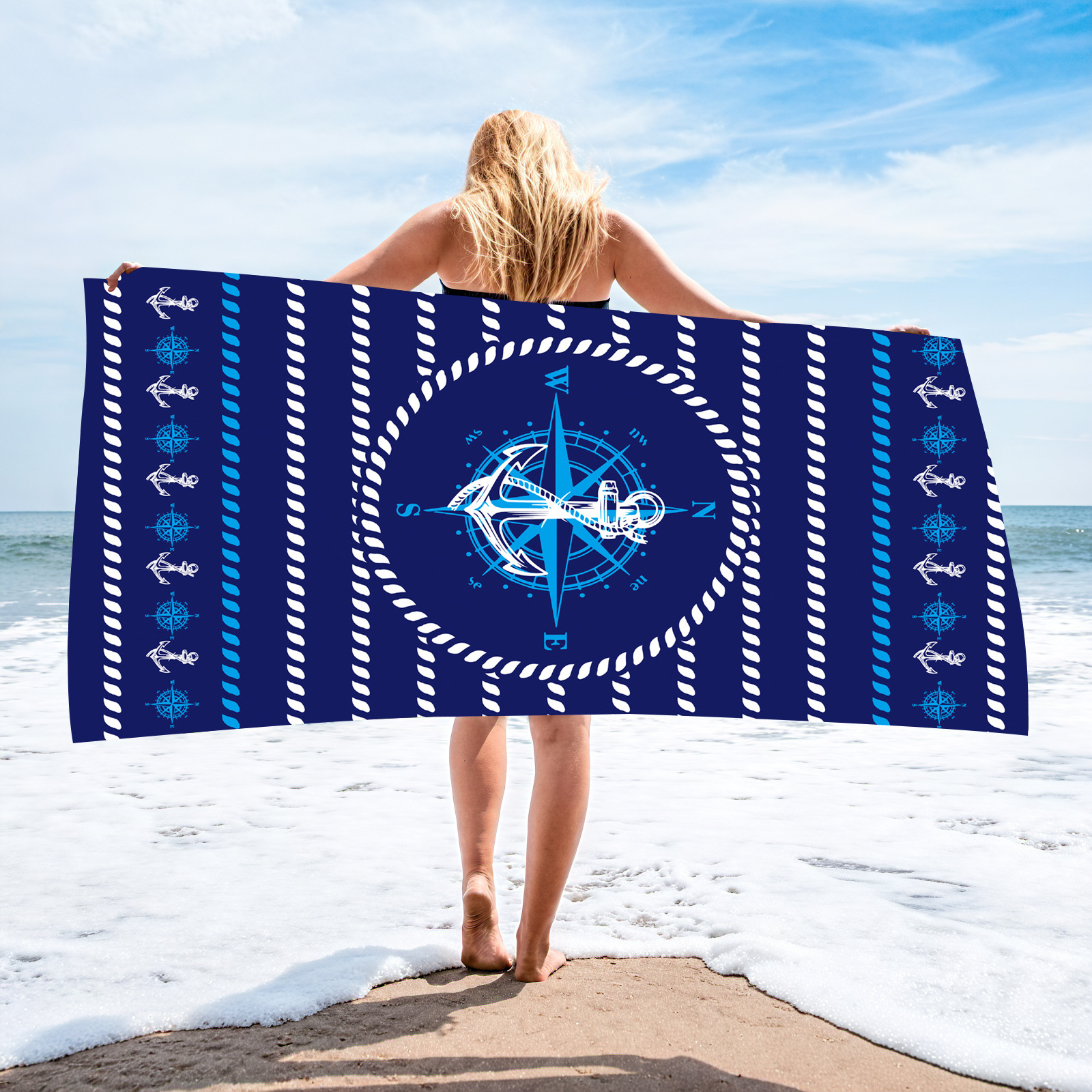 Amazon Source Factory Beach Towel Custom Microfiber Digital Printing Beach Towel Surf Absorbent Bath Towel