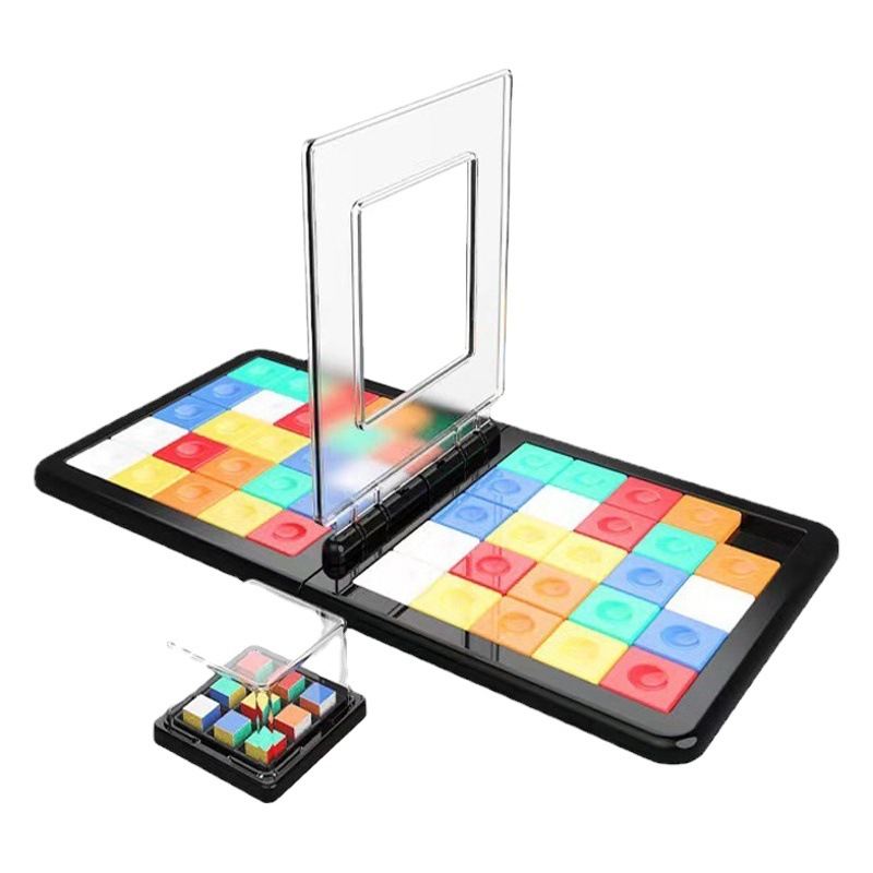 Cross-border Desktop Battle Rubik's Cube Huarong Road Puzzle Two-person Interactive Game Thinking Training Children's Educational Toys
