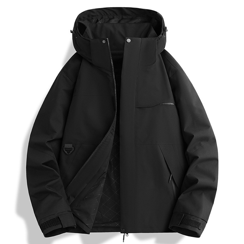 Picture of Woodpecker jacket women's 2025 new autumn and winter outdoor windproof and waterproof three-in-one couple hiking and hiking jacket