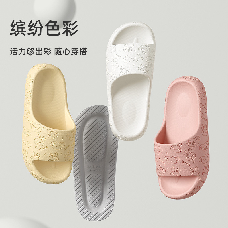 Home Sandals for Women, Summer Thick-Soled Lightweight Men's Home Soft-Soled Bathroom Bathing Home Outdoor Slippers for Couples