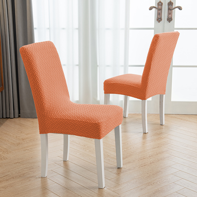 Picture of Cross-border jacquard fleece thickened conjoined elastic hotel restaurant chair cover anti-fouling stool cover chair cover