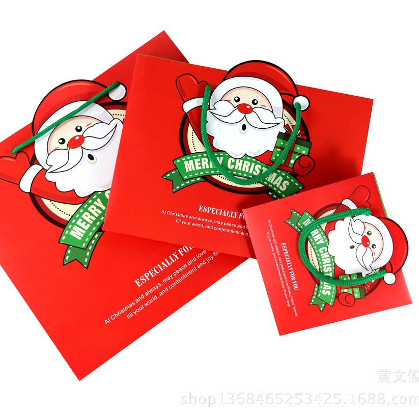 Spot New Exquisite Christmas Gift Packaging Bag Christmas Eve Apple Box Christmas Special Gift Bag
