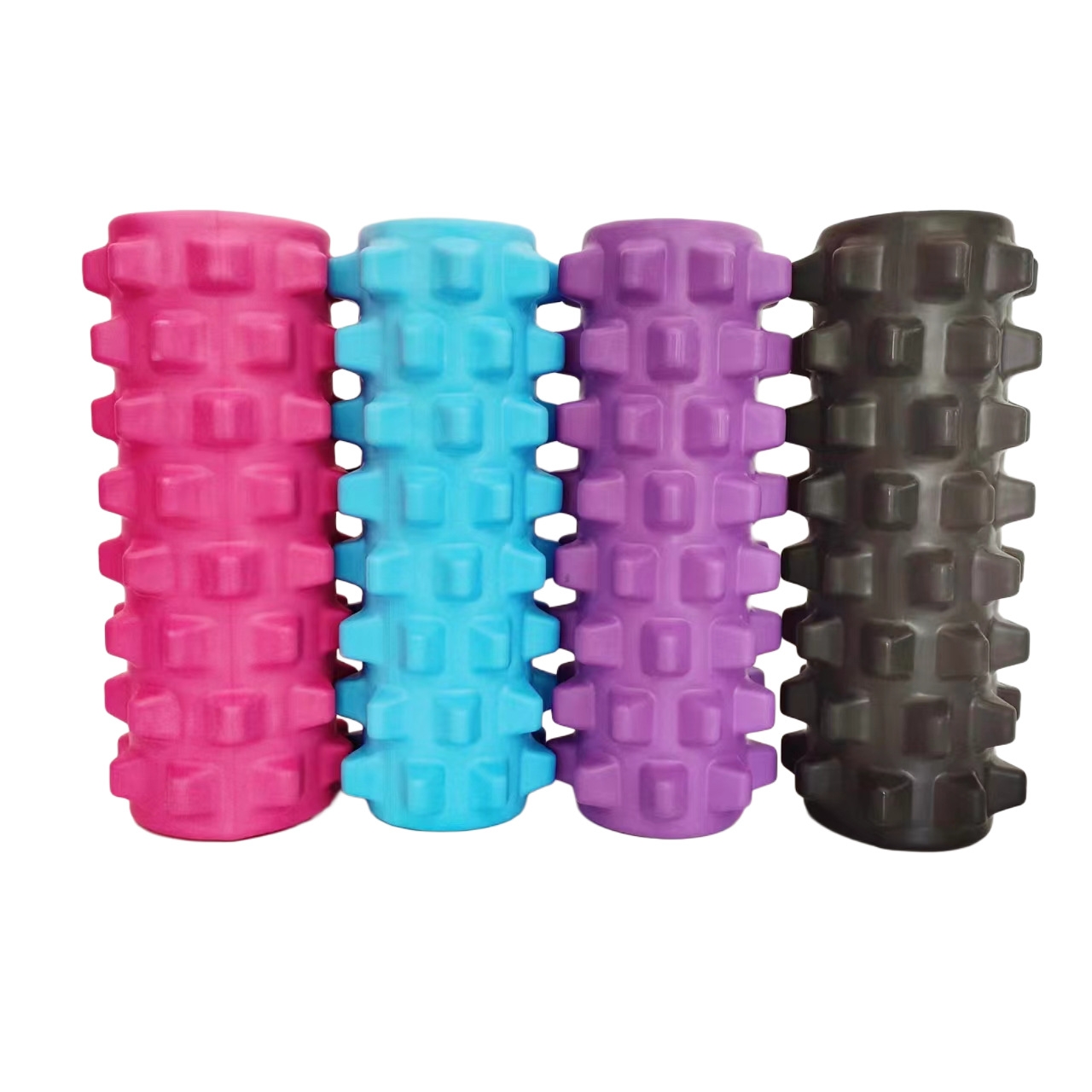 33cm spike yoga column solid foam roller muscle relaxation massager yoga exercise fitness roller stick