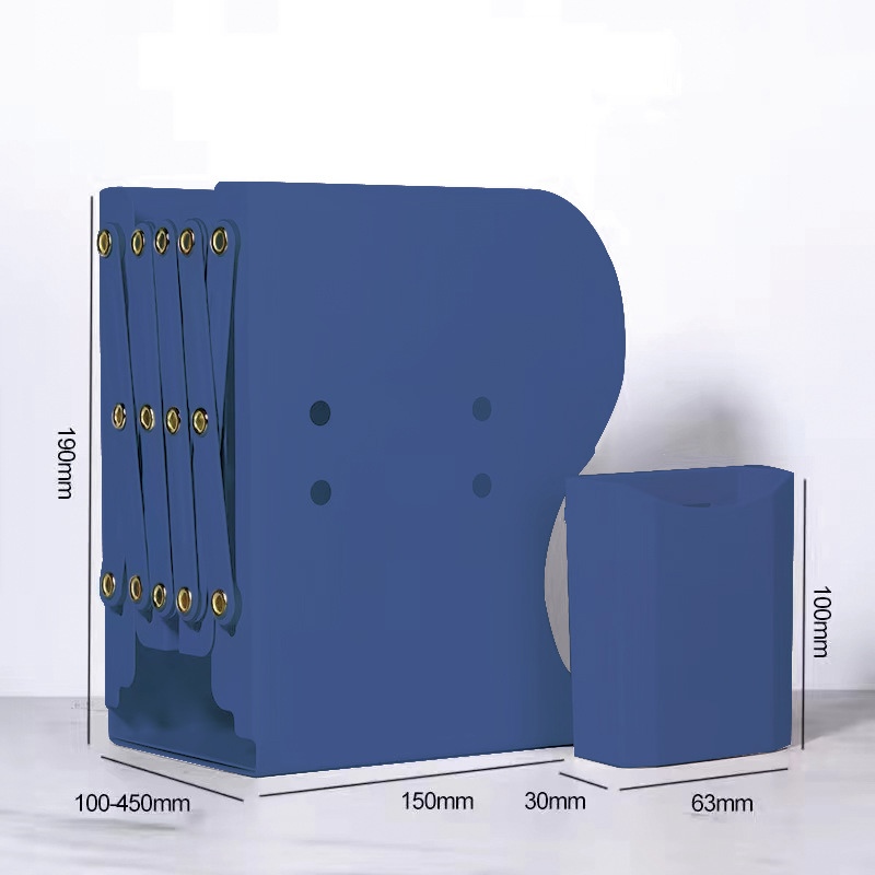 Picture of Bookshelf large capacity thickened simple fixed Book student desk storage rack with pen holder retractable book stand batch
