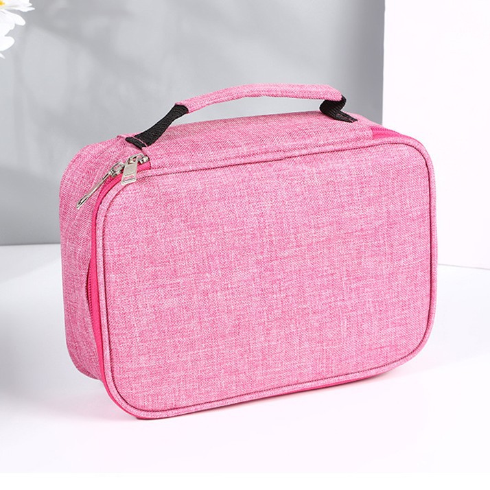 Picture of 72 Hole Sketch Pen Storage Bag Amazon Hot Student Pencil Bag Three-Layer 24 Hole 48 Hole Pencil Stationery Storage Bag