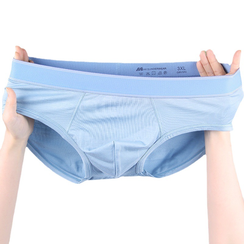 Summer Modal Men's Briefs Breathable Elastic Soft Cotton Mid-Waist Briefs Men's Manufacturers Wholesale