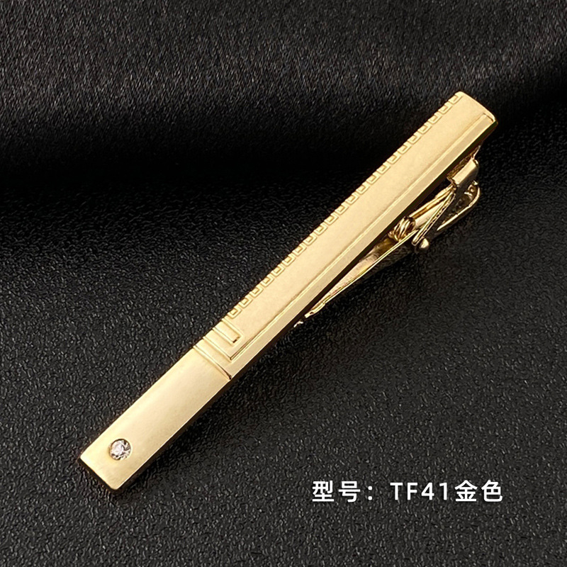 Picture of Men's Tie Clip Manufacturer Direct Sales Yiwu Cross-Border Business Metal Tie Clip Tieclips Bow Tie Business Style