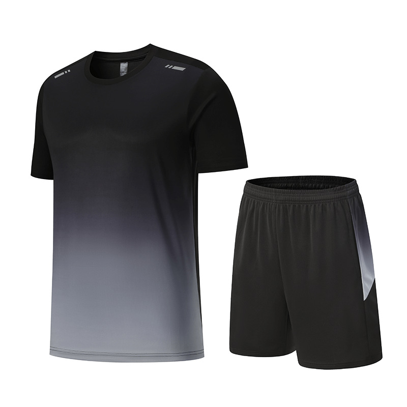 Picture of Quick-Drying Short-Sleeved Men's Ice-Feel Summer Sports Suit, Loose and Breathable Casual Versatile Fitness Sportswear