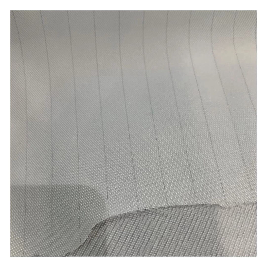 Spot electrostatic fabric anti-static uniform cloth 1.0 stripes dustproof dust-free clothing fabric conductive cloth