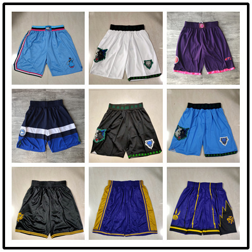 Foreign trade supply pants wholesale heat Timberwolf Bucks fans high street American basketball training pants large favorably