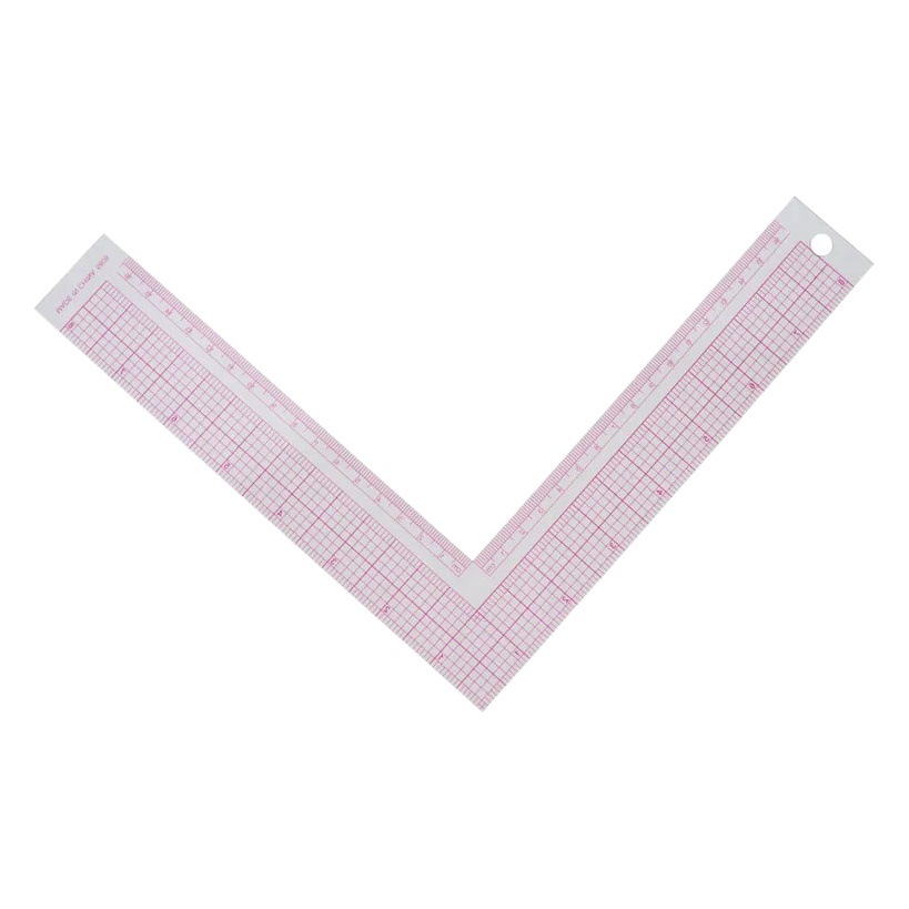 Special ruler for garment printing design 5808 built-in scale L-shaped right-angle ruler 8 "16cm