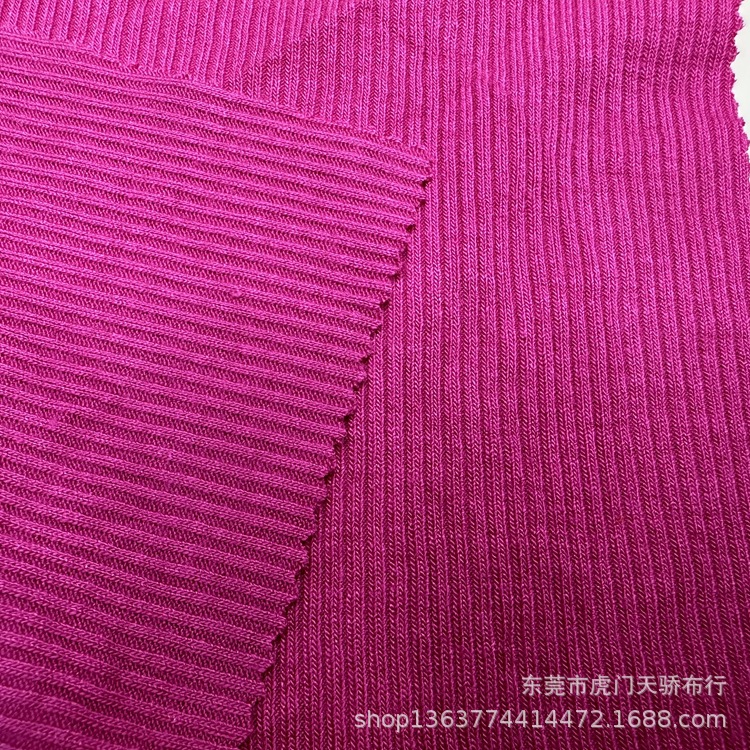 Spot supply of knitted 2*2 casual rib pit 180g cotton rib pit base cardigan material