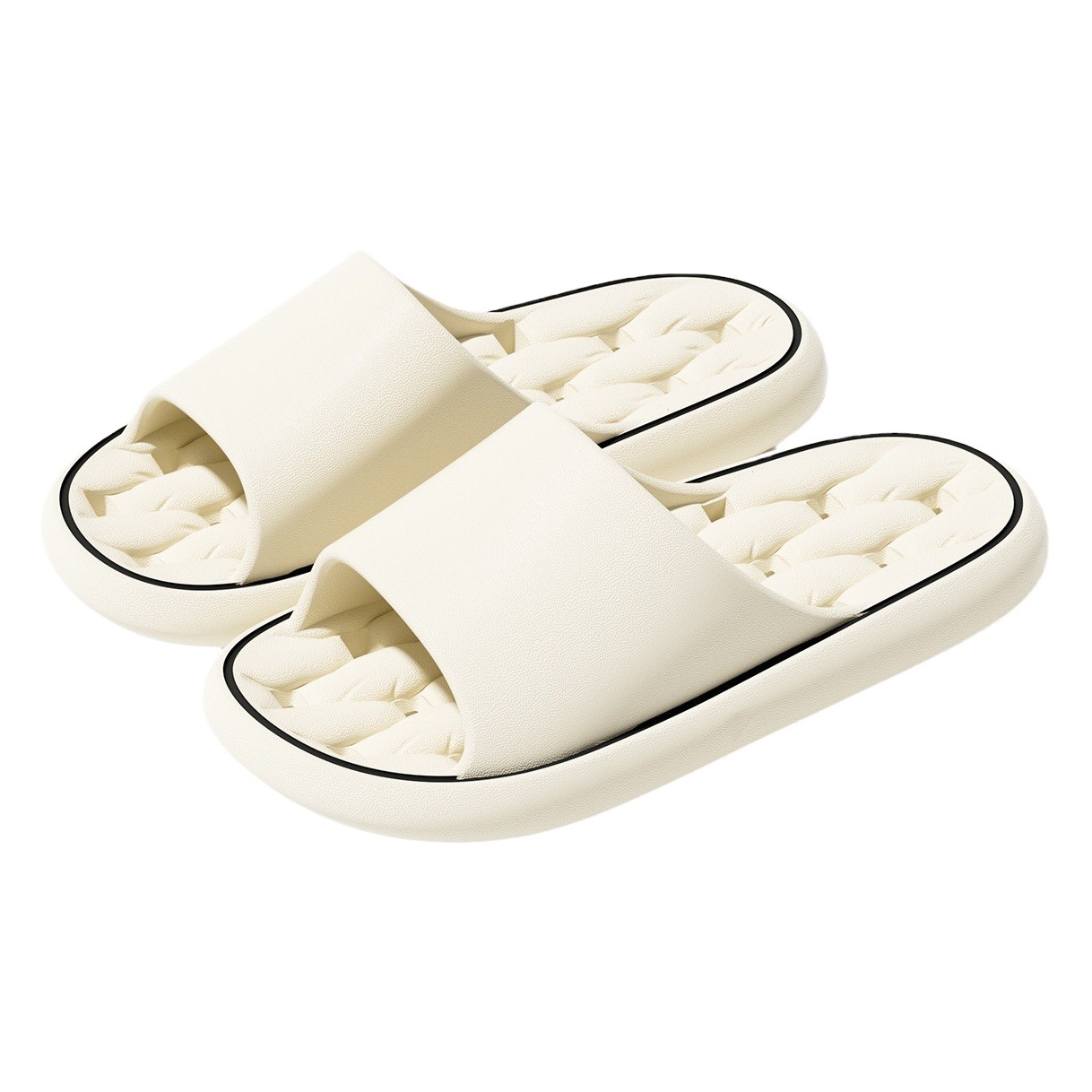 Bathroom Slippers Men's Summer Slip-on Feeling Indoor Home Hollow Quick-drying Bathroom Bath Non-slip Slippers for Women