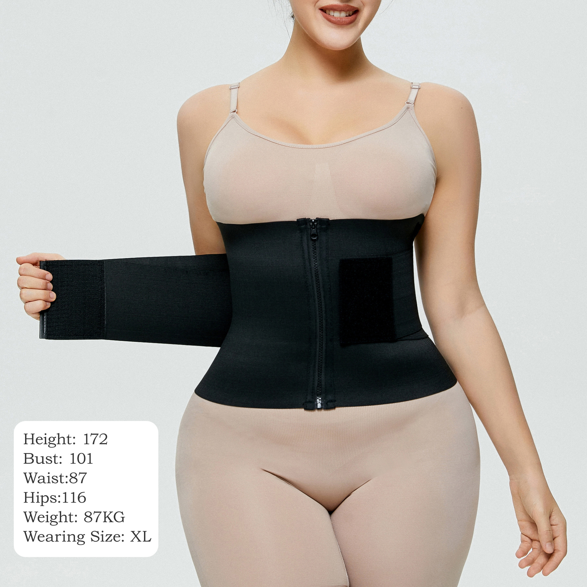 Picture of European and American plus size Waist Belt Women's Abdominal Tinker Artifact Postpartum Waist Strong Abdominal Tinker Waist trainer