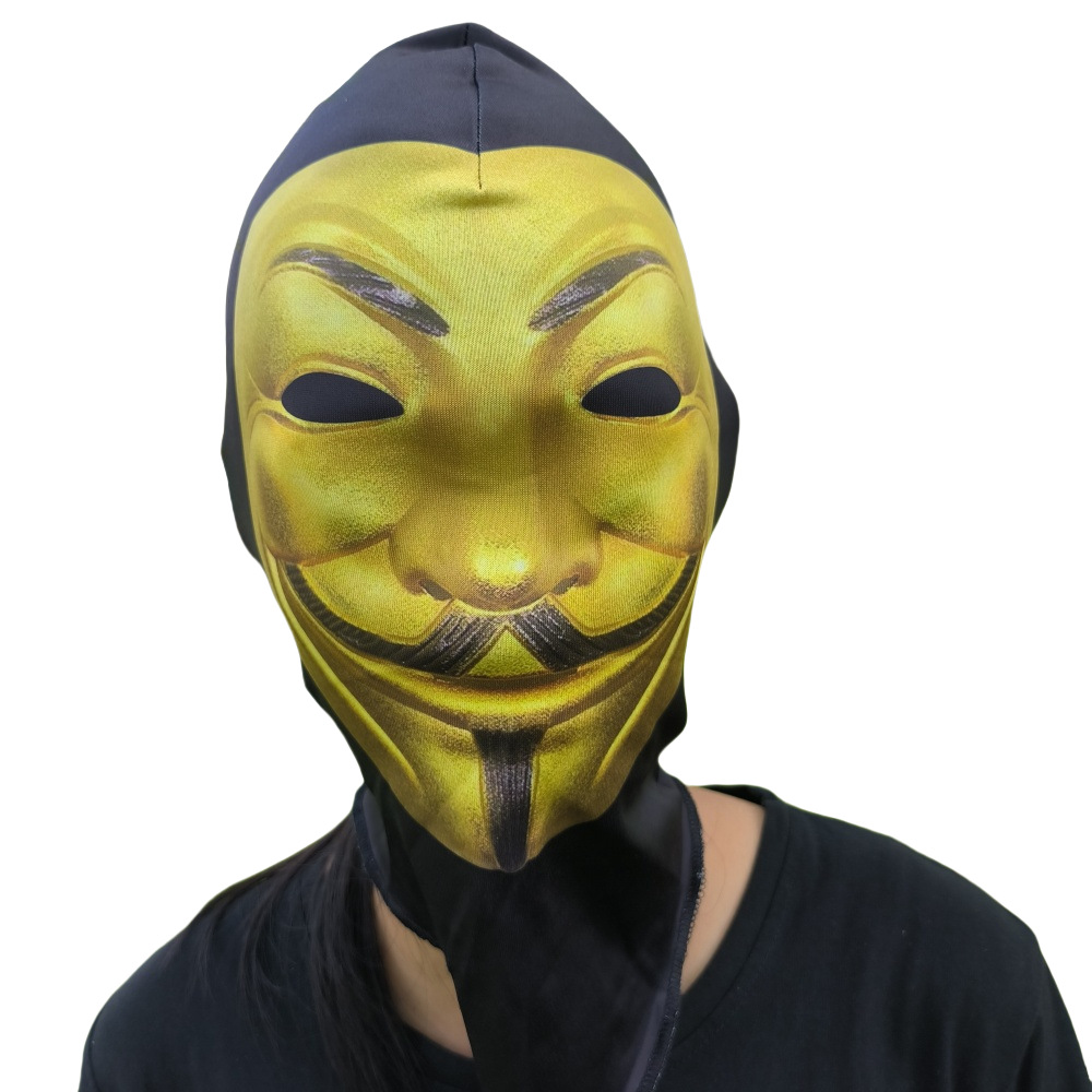 Picture of Summer Outdoor Sunscreen Mask Men's Ice Silk Motorcycle Riding Face Towel Thin Animal Full Face Neck Ear Hanging Tape