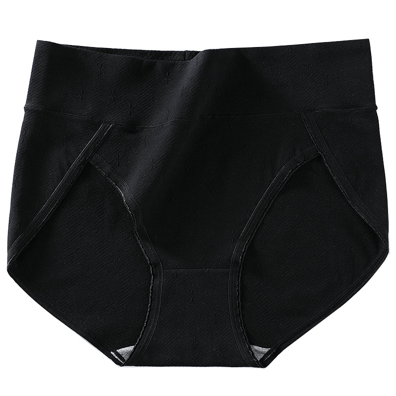 Picture of Japanese underwear women's cotton breathable high waist plus size 200kg abdomen hip graphene antibacterial ladies underwear