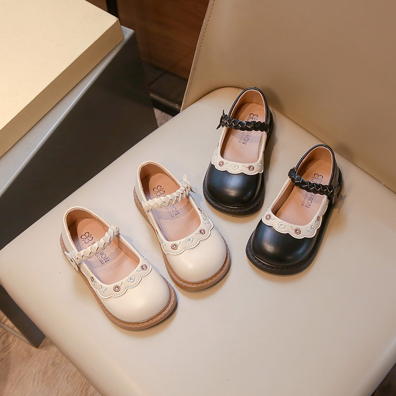 Girls Shoes Children Princess Small Leather Shoes 2025 New Spring and Autumn Baby Girls Simple Little Girl Performance Shoes