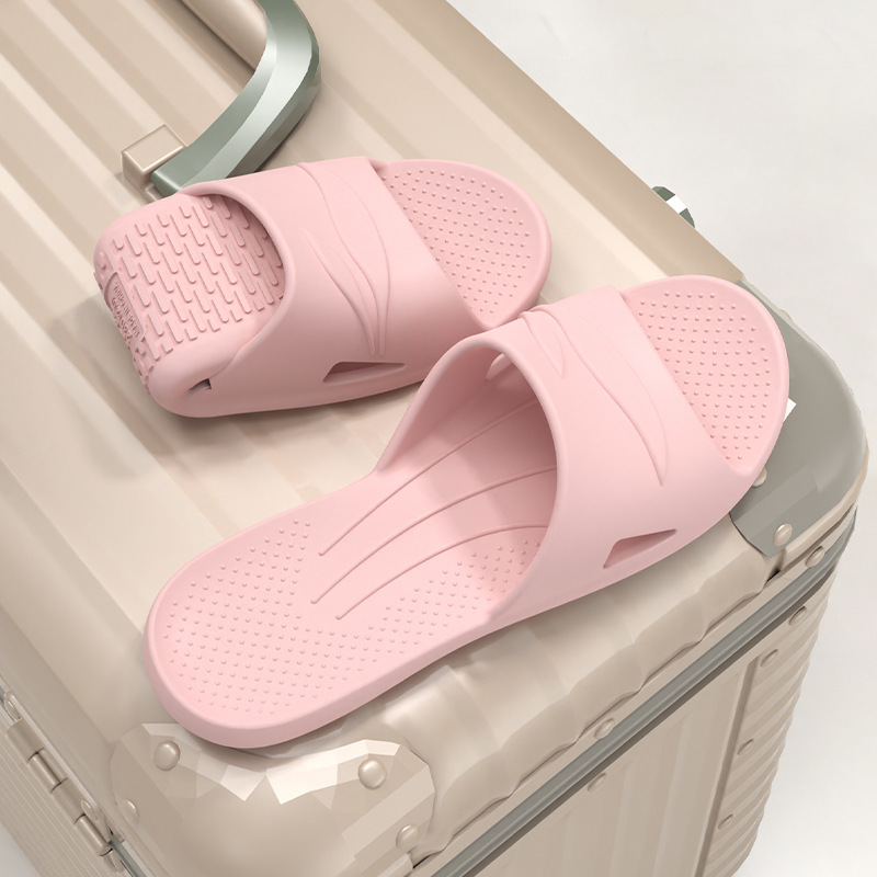 2025 New Slippers Women's Indoor Home Summer Portable Travel Slippers Bath Non-Slip Silent EVA Men's Sandals