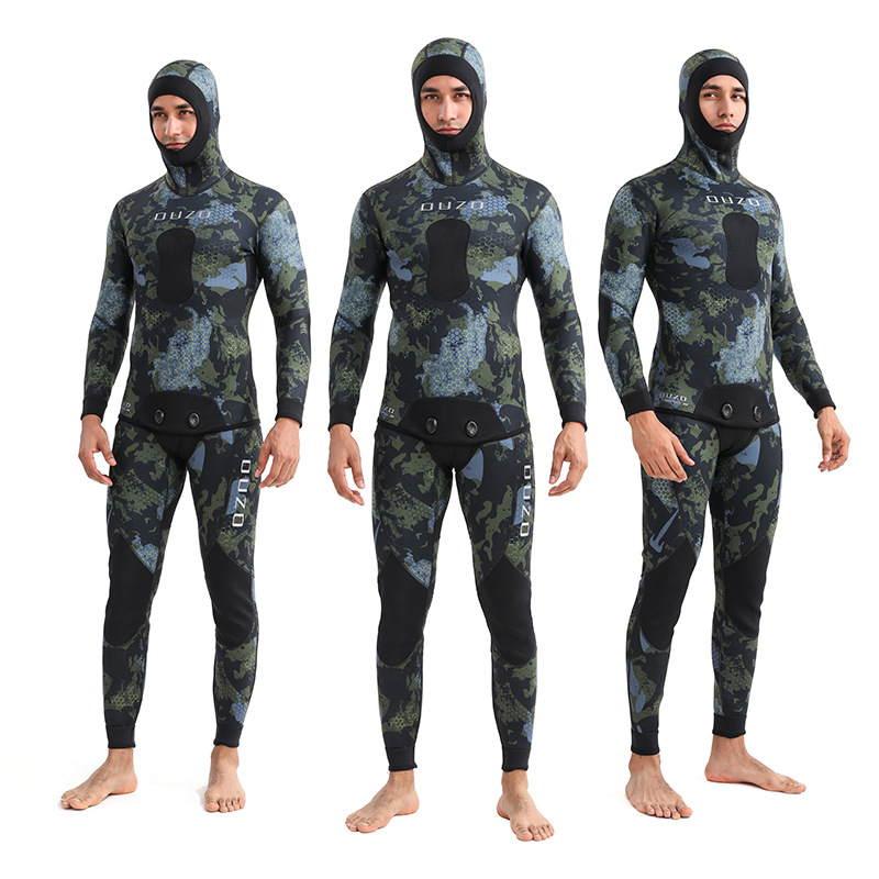 3mm Fishing Suit Wetsuit Cold-Proof Warm Split Swimsuit Surf Suit Free Diving Fishing Suit Manufacturer Wholesale