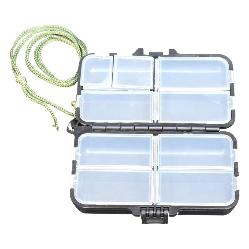 Black Accessory Box, Fishing Hook Storage Box, Fishing Tackle Figure-Eight Ring Lead Holder Storage Box @ Waterproof Storage