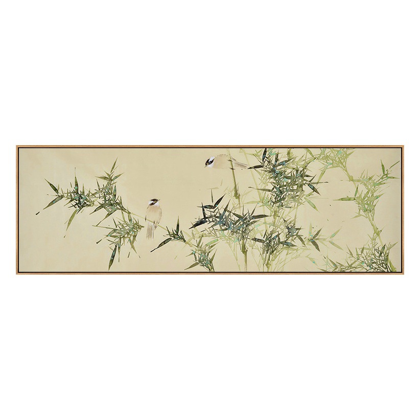 Flower and Bird New Chinese style sofa painting background wall decorative painting ink painting living room hanging painting Chinese style bamboo study tea room mural