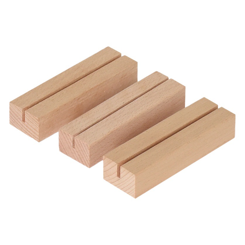 Picture of Cao Xian Tongtong Wood Industry Card Solid Wood Base Desk Calendar Stand Beech Wood Calendar Meal Card Wooden Stand Table Card Holder