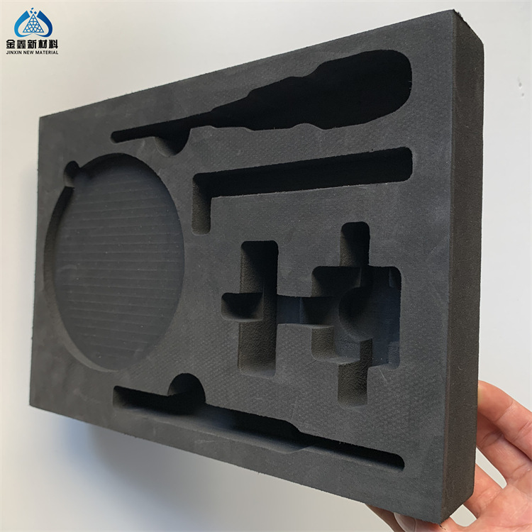 Black 38 degrees high density eva inner support anti-static eva sponge integrated EVA sheet EVA lining