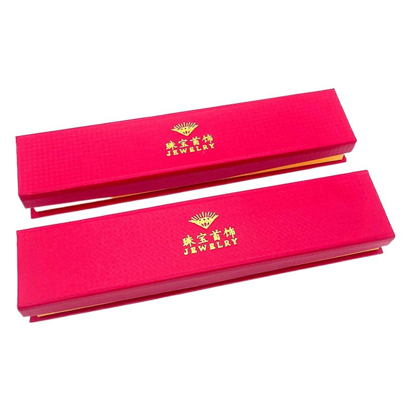 Bamboo necklace box jewelry packaging box necklace box printing ear studs paper box jewelry Jade storage bracelet box