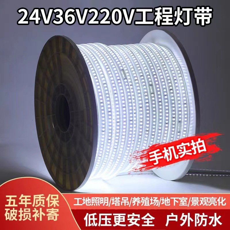 Picture of 36V Light Strip Led Super Bright Construction Site Tunnel Basement Engineering Outdoor Lighting 24V Waterproof Light Strip White Light Low Voltage