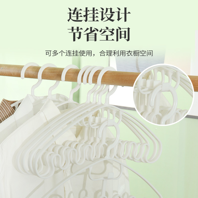 Picture of Wave Sling Hanger Hanging Clothes Traceless Home Student Dormitory Non-slip Multi-functional Hanging Clothes Support Tie Underwear Storage