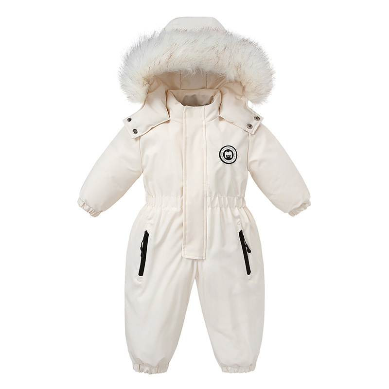 Picture of Cross-border baby jumpsuit baby clothes autumn and winter skiing European and American children's clothes out of cotton-padded jacket thick warm
