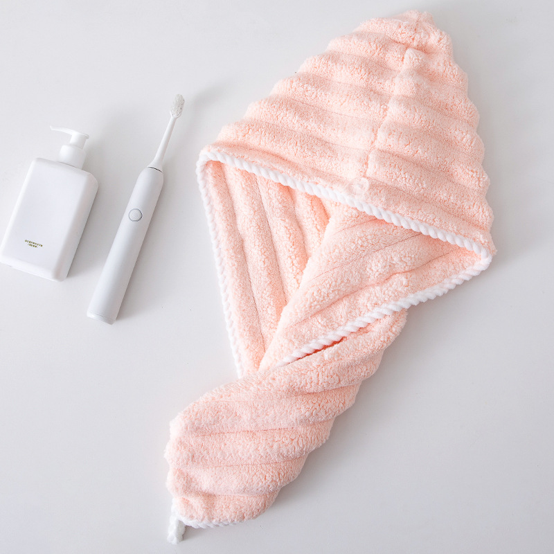 Picture of Wholesale coral fleece solid color wide strip 3cm corrugated towel thickened soft face towel absorbent household bath towel