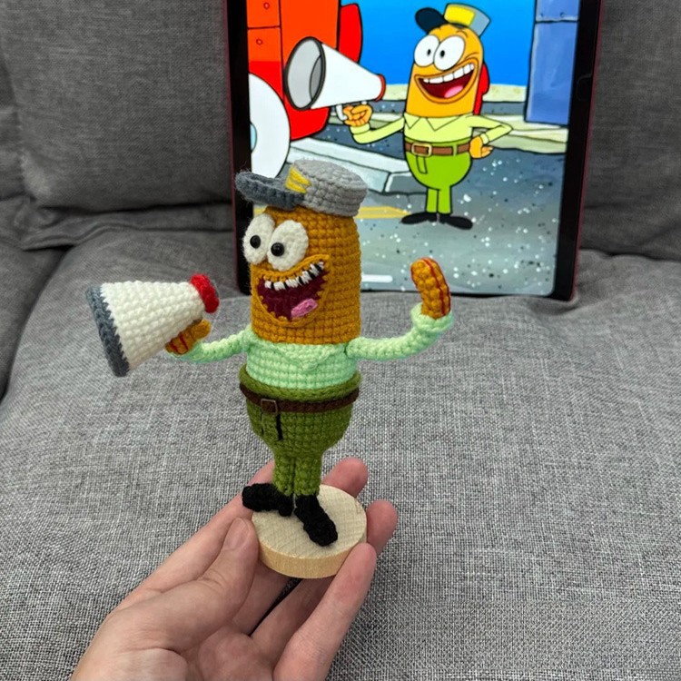 Yarn crochet Beachburg resident pendant handmade DIY material pack knitting hook doll to pass the time