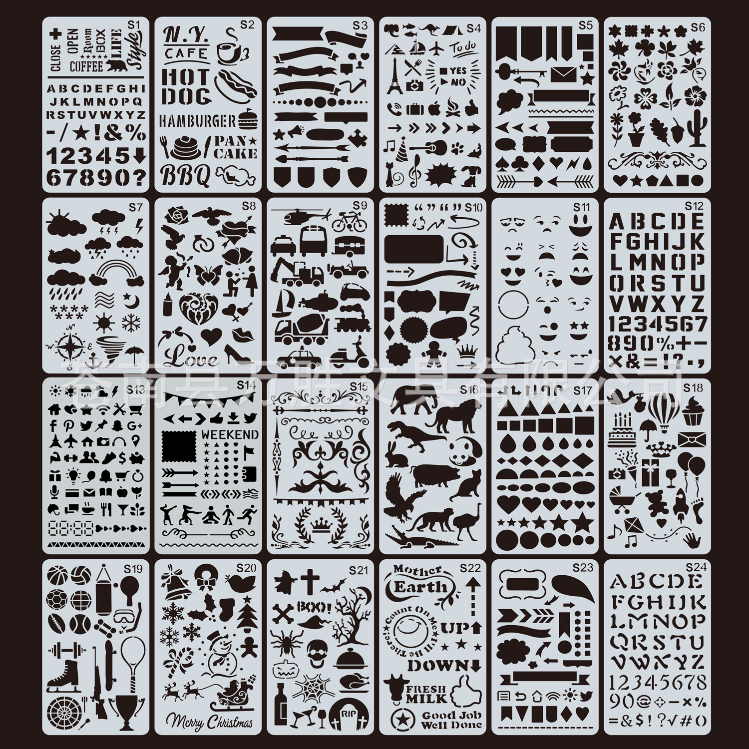 Amazon cross-border explosions DIY hand account template theme lace ruler painting template children's painting Template