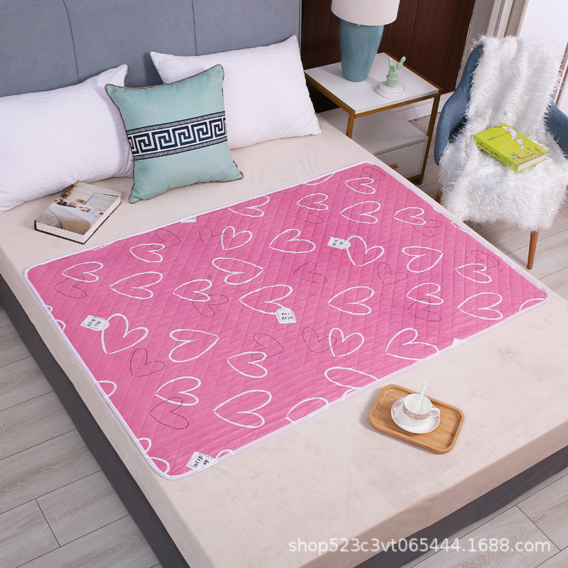 Picture of Diaper Mat for the Elderly Waterproof Washable Queen-size Bed Care Mat Aunt Mattress Menstrual Mat Ultrasonic Four-layer Integrated