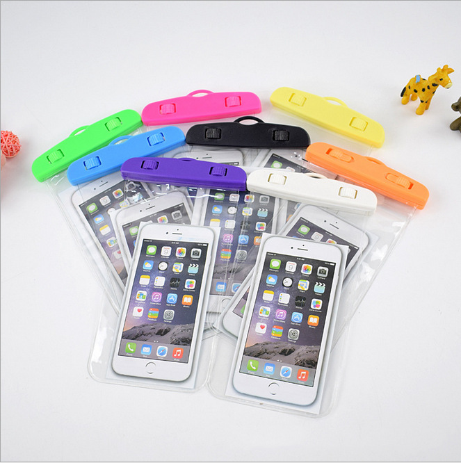 Mobile phone waterproof bag transparent waterproof mobile phone case universal swimming drifting can touch 100 set LOGO