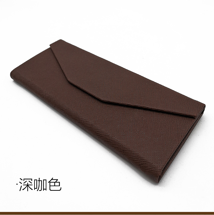 Picture of Triangular Wallet Style Foldableable Sunglasses Case Optical Glasses Case Supply Printable Logo in Stock