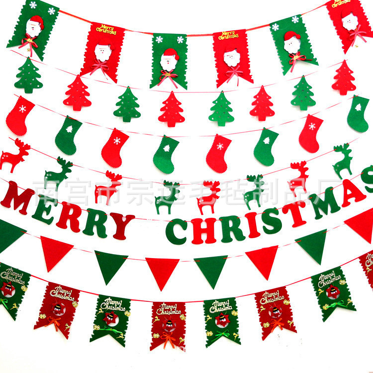 Christmas decorations direct supply felt Christmas supplies manufacturers wholesale felt Christmas festival supplies decorations