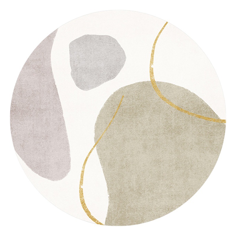 Light Luxury Round Carpet Living Room Sofa Study Ins Dressing Chair Bedroom Bedside Computer Chair Round Carpet Round Floor Mat
