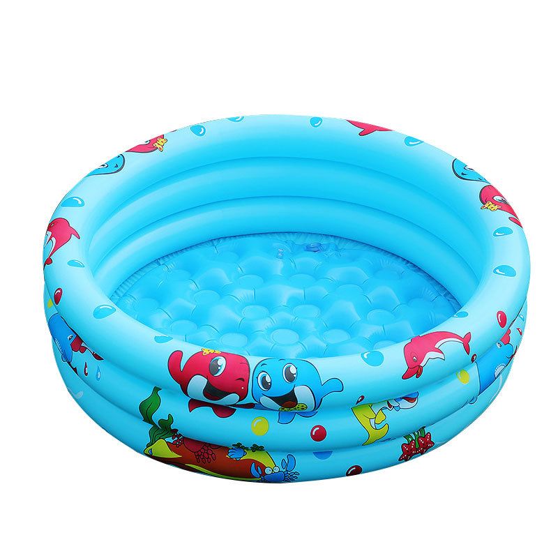 Picture of Baby Family Pool Safety and Environmental Protection Cartoon Bubble Bottom Swimming Pool Color Ocean Ball Pool Children's Water Play Toys