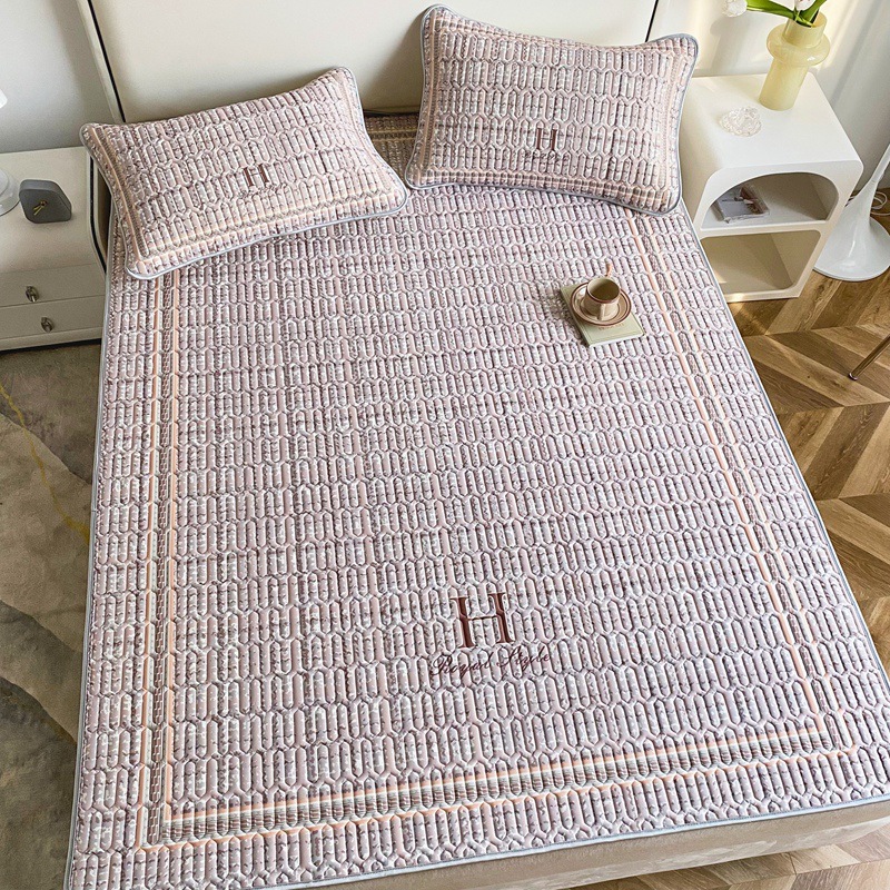 Picture of 2023 new large version of digital printing latex mat three-piece summer bedding air-conditioning mat washable