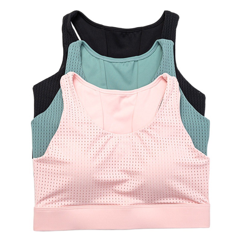 Plus Size Bubble Wrap Running Bra Beautiful Back Fitness Intimates Women's Big Breasts Show Small All-In-One Push-Up Yoga Sports Bra