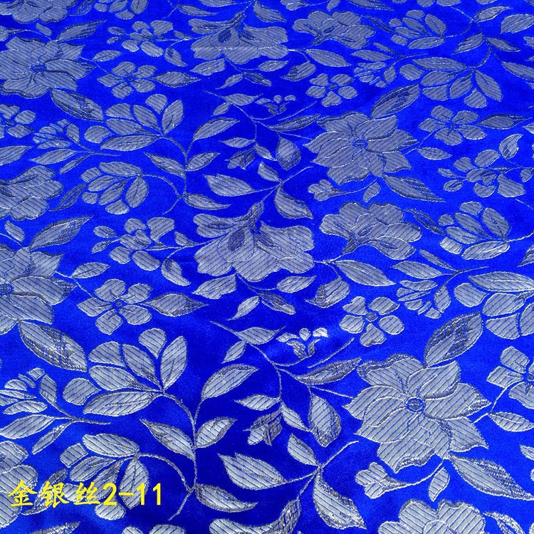 Picture of Wholesale Han Dynasty Gold and Silver Silk Fabric Tang Suit Jacquard Fabric Brocade Gold and Silver Silk Jacquard Brocade Fabric