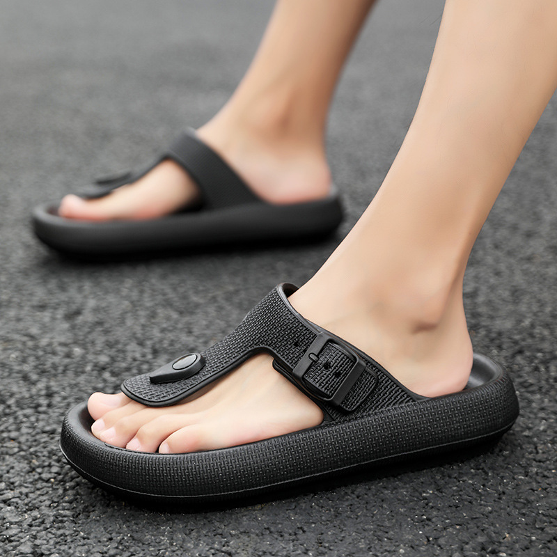 Picture of Factory Summer Men's Slippers Couple's Thick Bottom Men's Trendy Soft Out-of-Home Trendy Cross-Border Foreign Trade
